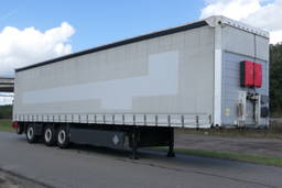 Schmitz Cargobull SCBS3T + Palfinger F3-203 PX | 895 Hours | 2015 | Tautliner | 2013 | RoofSafetyAirBag | 1 Lift Axle | 3 Steering Axle | TUV/MOT/APK 01-2027 | German Trailer