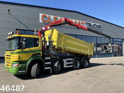 Scania P400 8x4 Retarder HMF 16 Tonmeter Z-kraan