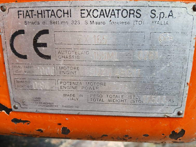 Hitachi EX165LC 23