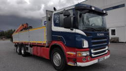 Scania P380 6x2 7,1m rahtilaiva, palfinger 18500 nosturi