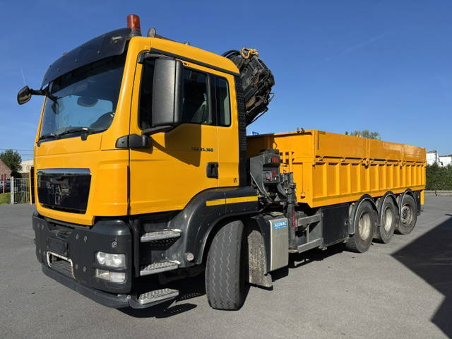 MAN TGS 35.360BL-8X4-Tridem-Kraan-Open BAK+Watertank 10.000L-Hydr Pomp-Hydr Haspel 3