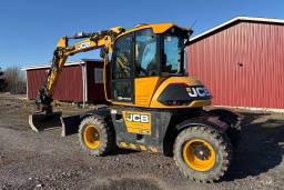JCB Hydradig 110W inkl 3 skopor och Palmse kärra