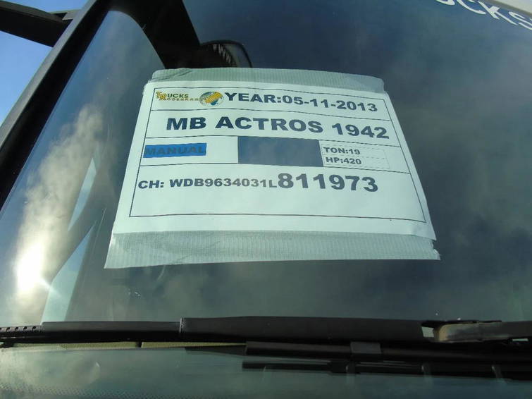 Mercedes-Benz Actros 1842 + euro 5 + spoiler 21
