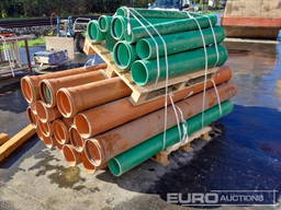 Pallet of Varios Plastick Pipes