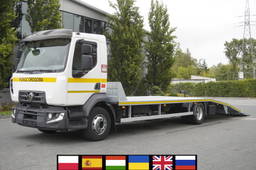 Renault D16 E6 4x2 / NEW Tow truck platform, galvanized, 740 cm