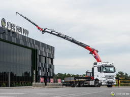 Mercedes-Benz Arocs 3253 8x4 HMF 5020 Fly Jib Crane Kran