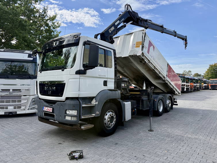 MAN TGS 26.400 6X2 Kipper mit Kran Hiab 166-3 1