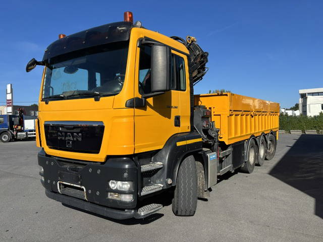 MAN TGS 35.360BL-8X4-Tridem-Kraan-Open BAK+Watertank 10.000L-Hydr Pomp-Hydr Haspel 6