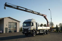 Iveco X-Way 480 / 6x4 / Skrzyniowy - 6,1 m / + HDS Palfinger PK 33002
