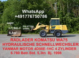 Komatsu WA75 4x4 Allrad Hydr. Schnellwechsler Paletteng WA75 4x4 Allrad Hydr. Schnellwechsler Paletteng