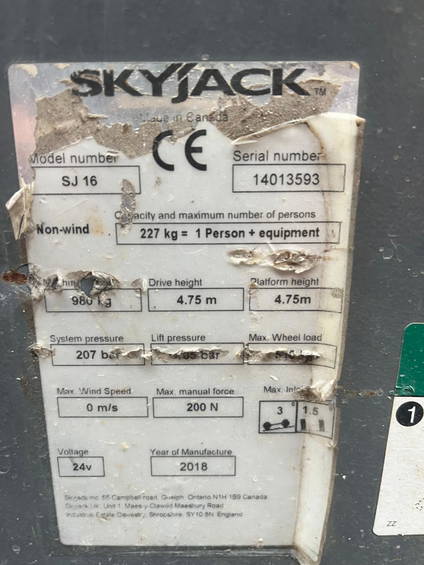 Skyjack SJ16 6