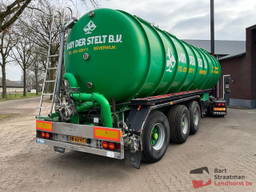 Burg BPO 16-28 Z 3 Assen Mesttrailer 37 M3 RVS tank Borgerpomp 6 M3 As 1 liftbaar As 3 stuurbaar