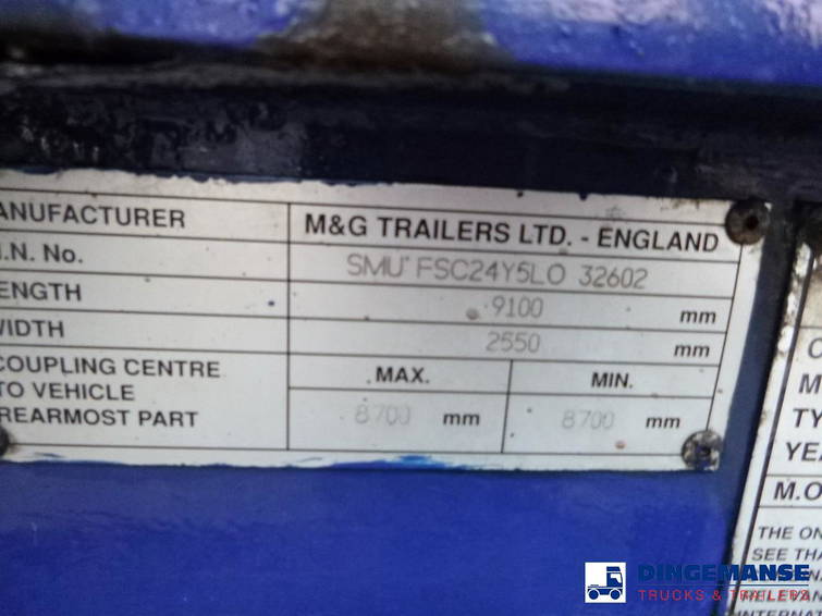 M&G 3-axle container trailer 20-30 ft 7