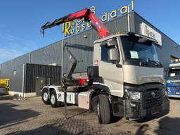 Renault C440 + HMF 2320 K3- 3X EXT. + Remote + Hook ARM System 20T + 6X2 + Lift/Steering Shaft + Euro 6