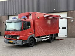 Mercedes-Benz Atego 1024 / 2 x Luifel / Euro5 / Only 235.034 KM / LBW - Laadklep / Airco / Ex Brandweer / NL Truck / Ombouw motorsport camper