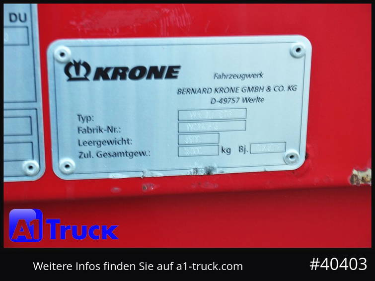 Krone BDF 7,82 Wechselbrücke, 2680mm Innenhöhe. 2