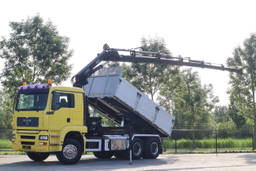MAN TGA 33.480 | 6X4 | Hiab 166E-5 | Kipper | Euro 3 | Full Steel