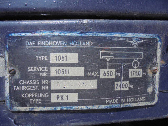 DAF Pony 1010 Laatste VAN DE Band NR 700 14