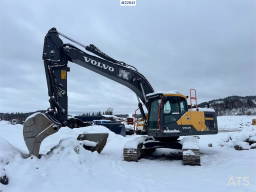 Volvo EC220E L EC220EL Beltegraver Rototilt 2 skuffer US er