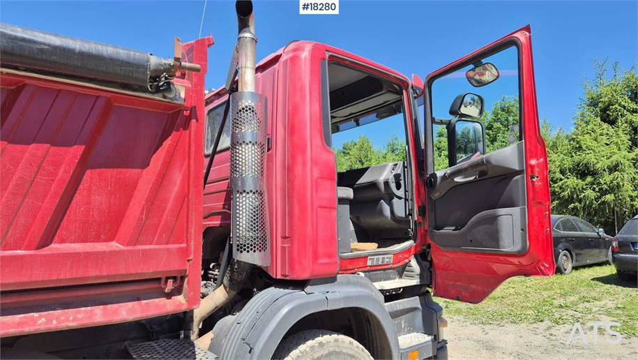 Scania R124 four-axle tipper truck 13