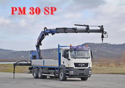 MAN TGS 26 26.360Pritsche 6,60m PM 30 SP / Funk 6x4