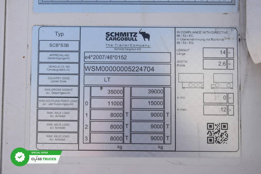 Schmitz Cargobull SKO Double Deck FP 60 ThermoKing SLXi 300 15
