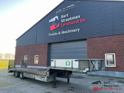 Veldhuizen P 31-7A 15t semi-dieplader met luchtvering en mechanische rampen.