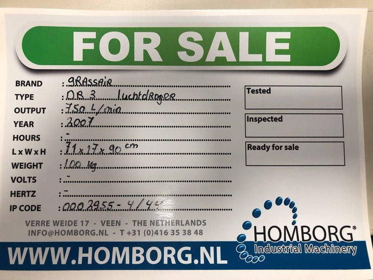 Grassair DB 3 16 bar absorptie luchtdroger 11