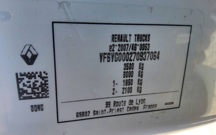 Renault Master 165.35 - V-51-PGN - Opbouw + Laadklep 750 KG. - Euro 6 7