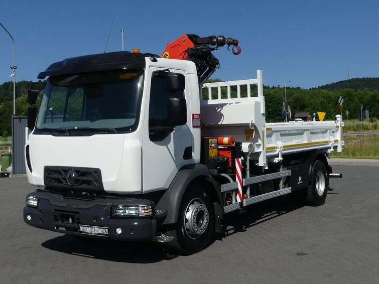 Renault D 18.280 / Wywrotka 2 STR + HDS SKŁAdany W Z / Hydroburta / Idea 8