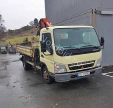 Mitsubishi Canter Fuso 3 WAY TIP + crane Atlas Terex 482 Grab Manual