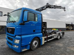 MAN TGX 26.400 Container Hyvalift Crane Hiab 144