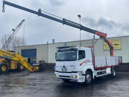 Mercedes-Benz Atego 1828 Palfinger PK11001 Crane + Joystick 4x Extandable Full Spring Manual Gearbox Good Condition
