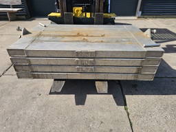 4x Aluminium Stempelplaten 170x100x10
