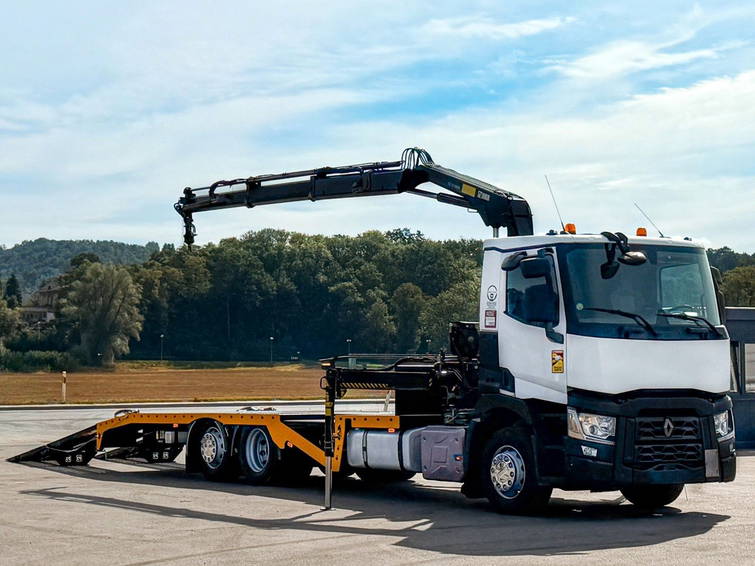 Renault T380 Abschleppwagen 8,00 m Hiab 111 B-2 + Funk 2