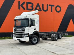 Scania P410 4x4+2 Hydraulics / Front Axel 9T