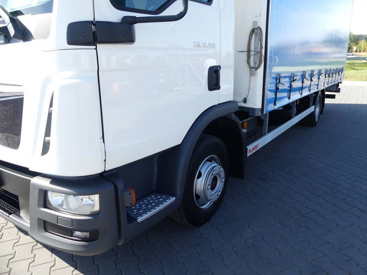 MAN TGL 12.190 Firanka + Winda / Przebieg 117 TYS KM  / Klima / 17