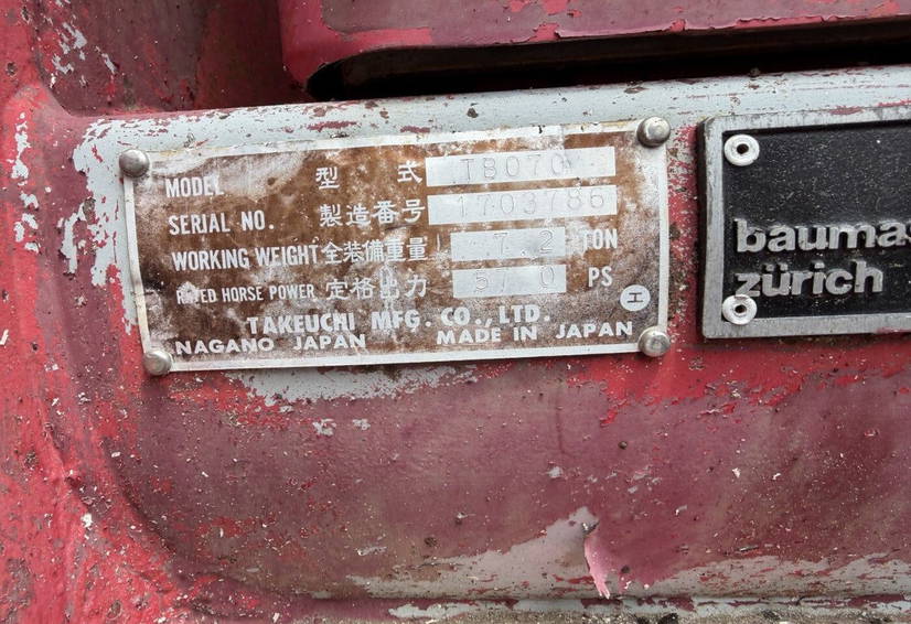 Takeuchi Sonstige Takeuchi TB070 12