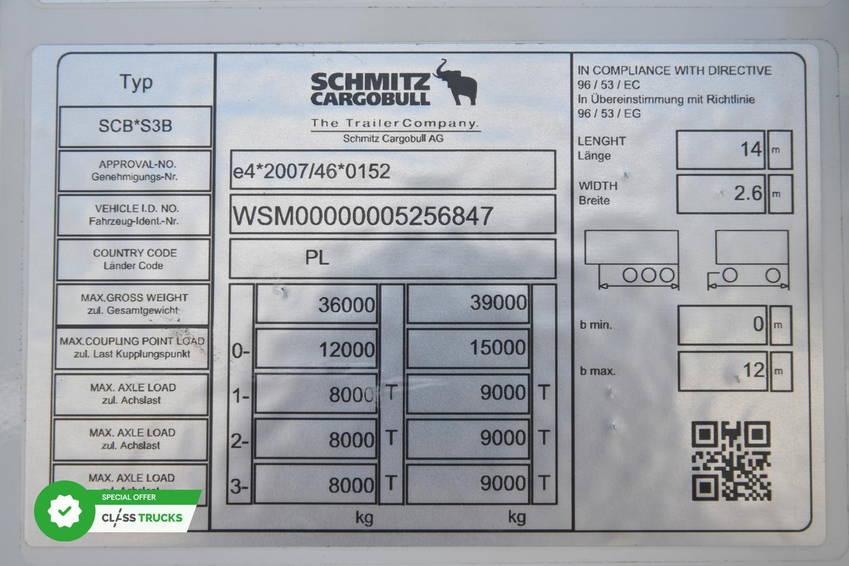 Schmitz Cargobull SKO FP 60 ThermoKing SLXi 300 20