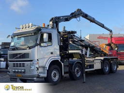 Volvo FM 370 + Euro 5 + Palfinger Z-Q170 Crane + 30ton NCH lift + Container system + hoogsta