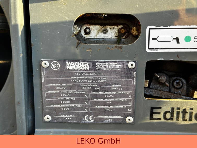 WACKER NEUSON Neuson EW100 Mit Drei Löfffeln EW100 Mit Drei Löfffeln 26