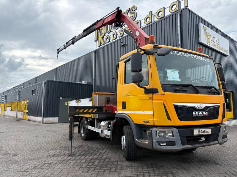 MAN TGL 12,280 + HMF 1120 K-4 + Remote + Euro 6 + 40897 KM + Smart Tacho 2