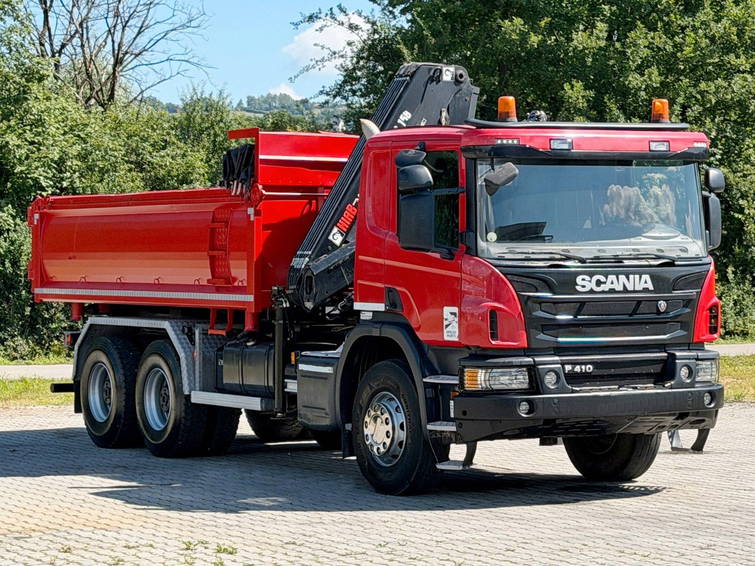 Scania P410 Kipper 4,95m Kran/Funk + Bordmatic 6x4 4