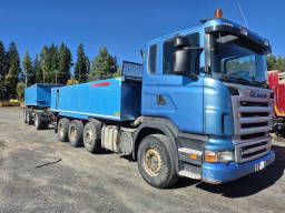 Scania R480 8x4 kasettilava+ kasetti kärry,RKP autom