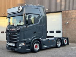 Scania S650 V8 / Full air / Retarder / 315 WB / ADR EX/III + FL / New Smarttacho Gen2V2 / Leather / 9000kg frontaxle / Full spoiler