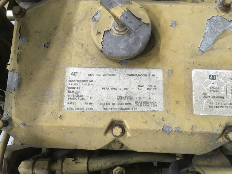 Caterpillar 3116 2MR-1142911 Used 6