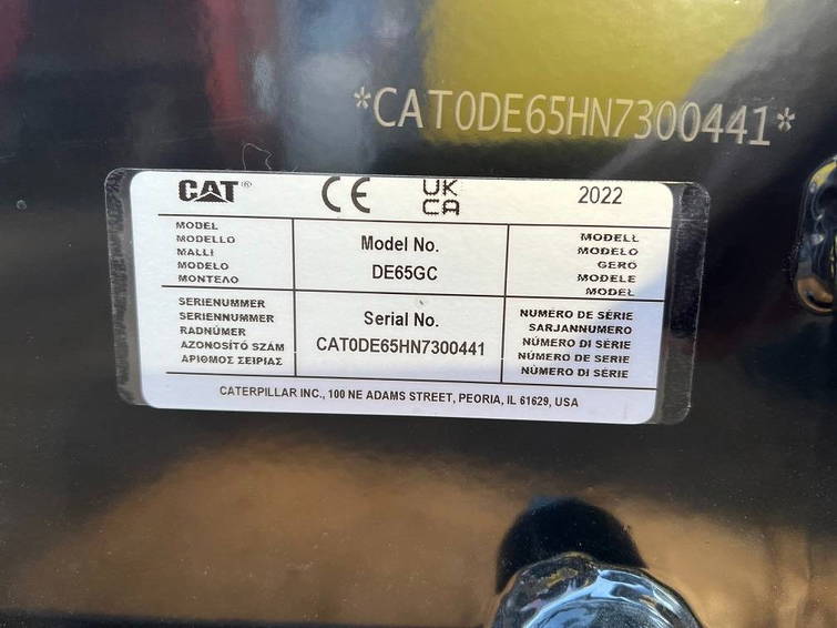 Caterpillar GC DE 65 65KVA Unused 11