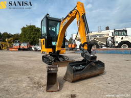 JCB 15C-1/SW/2xLöffel/1,7 t/Schwenkarm