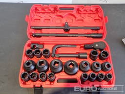 2026 Boss 3/4" 26pc Heavy Duty Pneumatic Socket Se Boss 2026 Boss 3/4" 26pc Heavy Duty Pneumatic Socket Set, 4" Connecti