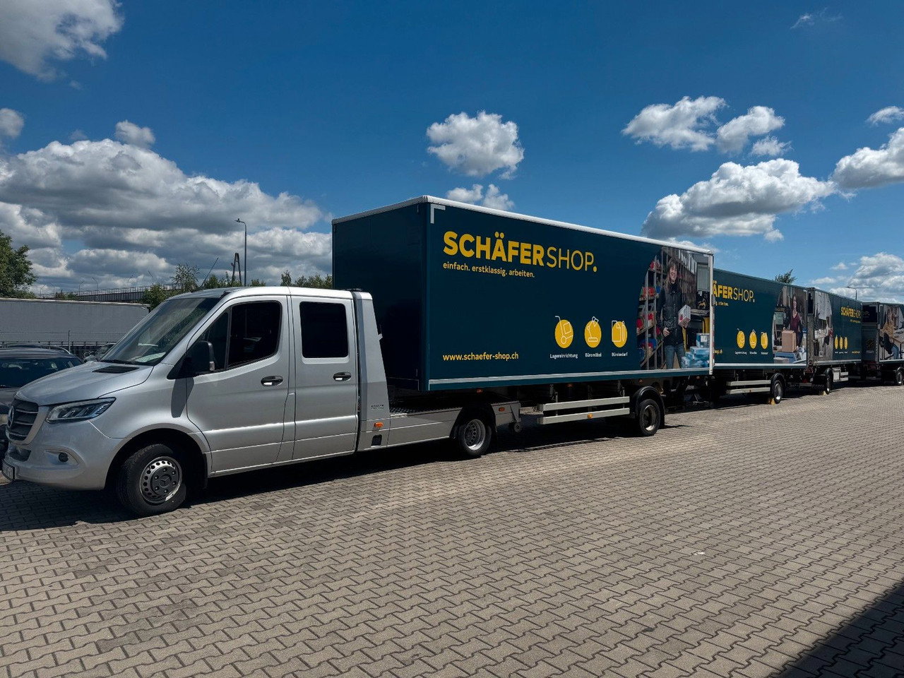 Onbekend Sattel-Sachentransportanhänger mit Hebebühne